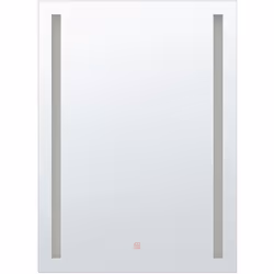 Miroir mural rectangulaire avec éclairage LED intégré . Ce miroir, équipé d'un ruban lumineux LED, est l'un des meilleurs ajo ...