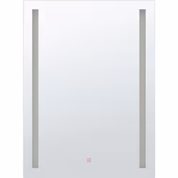 Miroir mural rectangulaire avec éclairage LED intégré . Ce miroir, équipé d'un ruban lumineux LED, est l'un des meilleurs ajo ...