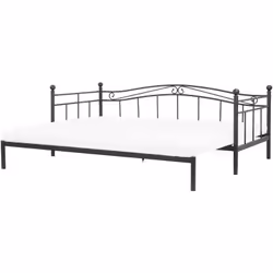 Lit avec tiroir. Cette jolie banquette lit extensible en métal est une pièce fonctionnelle qui apportera un look romantique à ...