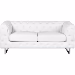 Canapé au style Chesterfield 2 places. Rajoutez du charme à votre intérieur avec ce canapé élégant. Son design chic, influenc ...