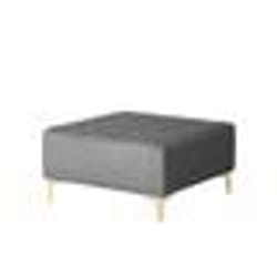 Pouf ottoman en velours gris - BELIANI - ABERDEEN - Moderne - Scandinave - 1 place