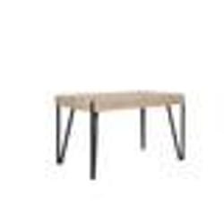 Table bois clair/noir 130x80 cm CAMBELL