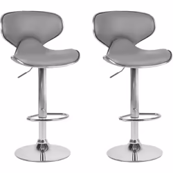 Lot de 2 chaises de bar modernes. Enrichissez votre salon ou salle à manger avec cet ensemble de tabourets de bar fonctionnel ...