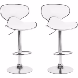 Lot de 2 chaises de bar moderne. Enrichissez votre salon ou salle à manger avec cet ensemble de tabourets de bar fonctionnel  ...