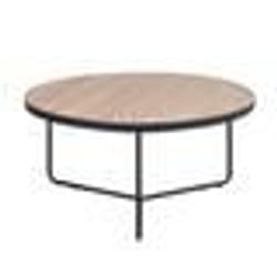 Table basse noire avec plateau en bois MELODY BIG