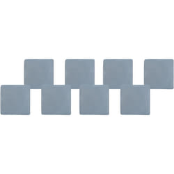Beliani - Lot de 8 Coussins d'Assise pour Chaise de Jardin 46 x 46 cm en Tissu Imperméable Bleu