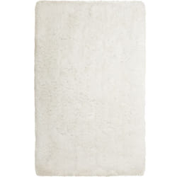 Beliani - Tapis Shaggy Poil Long Blanc en Polyester et Coton pour Chambre ou Salon au Style Scandinave 140 x 200 cm