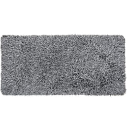 Beliani - Tapis Shaggy Poil Long Noir et Blanc en Polyester et Coton pour Chambre ou Salon au Style Scandinave 80 x 150 cm