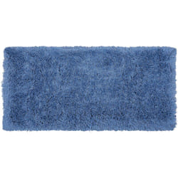 Beliani - Tapis Shaggy Poil Long Bleu en Polyester et Coton pour Chambre ou Salon au Style Scandinave 80 x 150 cm