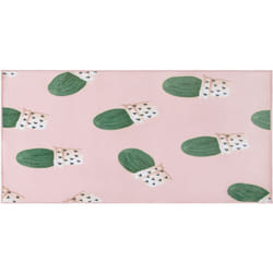 Beliani - Tapis Rectangulaire Rose et Vert en Polyester pour Chambre d'Enfant ou Salle de Jeu Moderne 80 x 150 cm