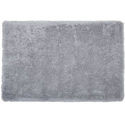 Beliani - Tapis Shaggy Poil Long Gris Clair en Polyester et Coton pour Chambre ou Salon au Style Scandinave 140 x 200 cm