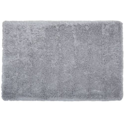Beliani - Tapis Shaggy Poil Long Gris Clair en Polyester et Coton pour Chambre ou Salon au Style Scandinave 160 x 230 cm