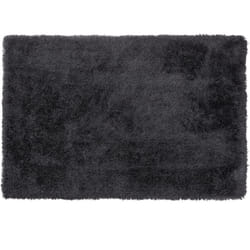 Beliani - Tapis Shaggy Poil Long Noir en Polyester et Coton pour Chambre ou Salon au Style Scandinave 160 x 230 cm