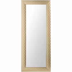 Miroir décoratif rectangulaire au style comtemporain . Ce beau miroir mural est doté d'un cadre moderne en polystyrène, un ma ...