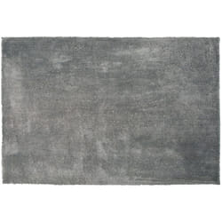Beliani - Tapis Épais 140 x 200 cm en Tissu Coton Gris Clair Doux au Toucher pour Chambre et Salon Moderne
