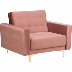 Fauteuil moderne en velours apportant du style. Ce fauteuil attire tous les regards avec ses formes modernes et donnera à vot ...