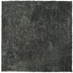 Beliani - Tapis Épais 200 x 200 cm en Tissu Coton Gris Foncé Doux au Toucher pour Chambre et Salon Moderne