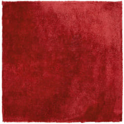 Beliani - Tapis Épais 200 x 200 cm en Tissu Coton Rouge Doux au Toucher pour Chambre et Salon Moderne