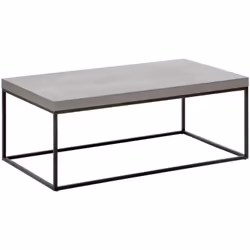 Table basse moderne imitation béton. Cette table basse deviendra l'élément central de votre salon, apportant un charme et un  ...