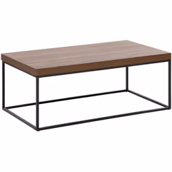 Table basse moderne imitation bois clair. Cette table basse deviendra l'élément central de votre salon, apportant un charme e ...