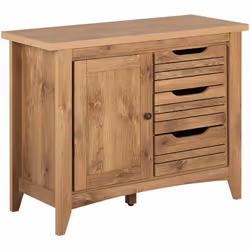 Commode au design rétro élégante et pratique. Si vous cherchez un meuble de rangement qui s'adapte facilement à tous les styl ...