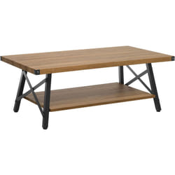 Table Basse Rectangulaire 100 x 55 cm avec Plateaux Taupe et Bois Foncé à 2 Niveaux de Rangement pour Salon Moderne et Minimaliste Beliani