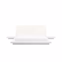 Lit - BELIANI - ZEN - Blanc - 160x200 cm - Matelas à eau équilibré