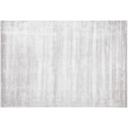 Tapis de Salon et Bureau Moderne en Viscose 140 x 200 cm Gris Clair Gesi II
