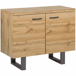 Commode moderne imitation en bois clair avec 2 portes. Ajoutez une touche industrielle à votre salon ou votre chambre avec ce ...
