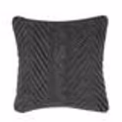 Coussin décoratif gris gaufré 45 x 45 cm KONNI