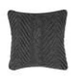 Coussin décoratif gris gaufré 45 x 45 cm KONNI