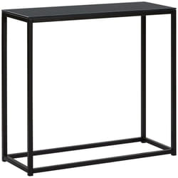 Table Console Noire en Métal et mdf Coiffeuse au Design Industriel pour Intérieur Moderne ou Minimaliste Beliani