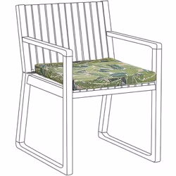 Coussin d'assise hydrofuge vert et beige 46 x 46 cm pour extérieur . Donnez à votre mobilier d'extérieur préféré un tout nouv ...