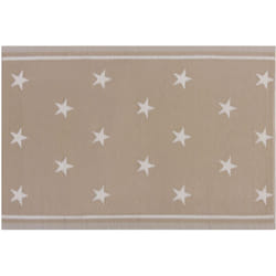 Beliani - Tapis d'Extérieur Beige en Polypropylène Motif Étoilé pour Terrasse au Style Moderne 120 x 180 cm