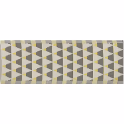 Tapis extérieur et intérieur girs et jaune au design moderne 60 x 105 cm. Ce tapis d'extérieur et d'intérieur a été créé pour ...