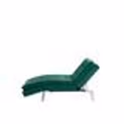 Beliani - Chaise longue réglable vert émeraude LOIRET