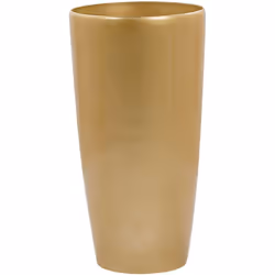 Pot de fleurs cache-pot doré rond 40 cm pour intérieur et extérieur. Modernisez votre espace extérieur avec ce pot de fleurs  ...