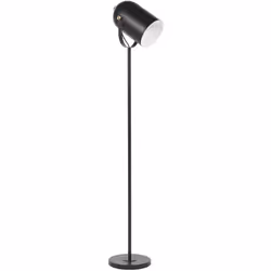 Lampadaire noir au style minimaliste et industriel. Ce lampadaire industriel pratique s'intègre facilement dans un décor mode ...