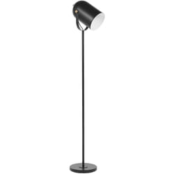 Lampadaire Lampe de Sol en Métal Noir avec Elements Dorés E27 Max 40W Ajout Idéal pour Salon ou Chambre au Style Minimaliste et Industriel Beliani