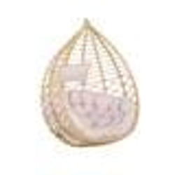 Beliani - Fauteuil suspendu en rotin beige ARSITA