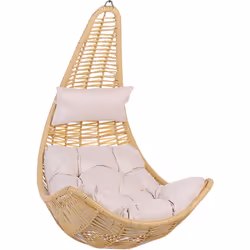 Description générale Ce fauteuil œuf suspendu en polyrotin est conçu pour offrir un confort optimal. Son design élégant avec  ...