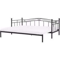 Lit avec tiroir. Cette jolie banquette lit extensible en métal est une pièce fonctionnelle qui apportera un look romantique à ...