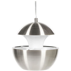 Lampe Suspension de Plafond Design en Métal Argenté Idéale pour Salle à Manger Salon ou Couloir au Style Moderne Scandinave et Minimaliste Beliani