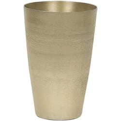 Beliani - Haut Vase à Fleurs Décoratif en Aluminium Doré Martelé Accessoire Idéal pour Salon ou Chambre au Design Glamour Chic et Ethnique