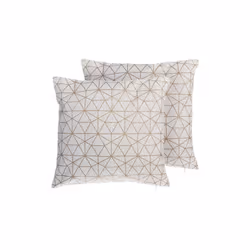 Beliani - Lot de 2 coussins en tissu coton motif géométrique doré SEDUM