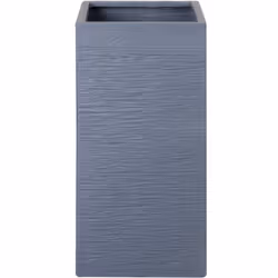 Pot à plantes gris design colonne résistant aux UV. La forme rectangulaire et le look simple améliorent la splendeur de vos p ...
