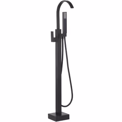 Robinet autoportant. Ce robinet mitigeur sur pied a été créé pour tous les amateurs et amatrices de salles de bain modernes e ...