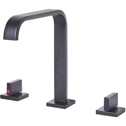 Beliani - Robinet Mitigeur en Laiton Zinc et Acier Inox Noir Mat 25 cm Haute Qualité Kagera