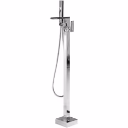 Robinet autoportant. Ce robinet mitigeur sur pied allie le côté pratique au design ultra moderne. La base carrée et épaisse, ...