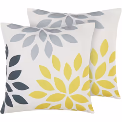 Lot de 2 coussins de jardin à motif floral multicolore 45 x 45 cm. Chaque espace extérieur a besoin d'un élément qui attire l ...